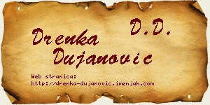 Drenka Dujanović vizit kartica